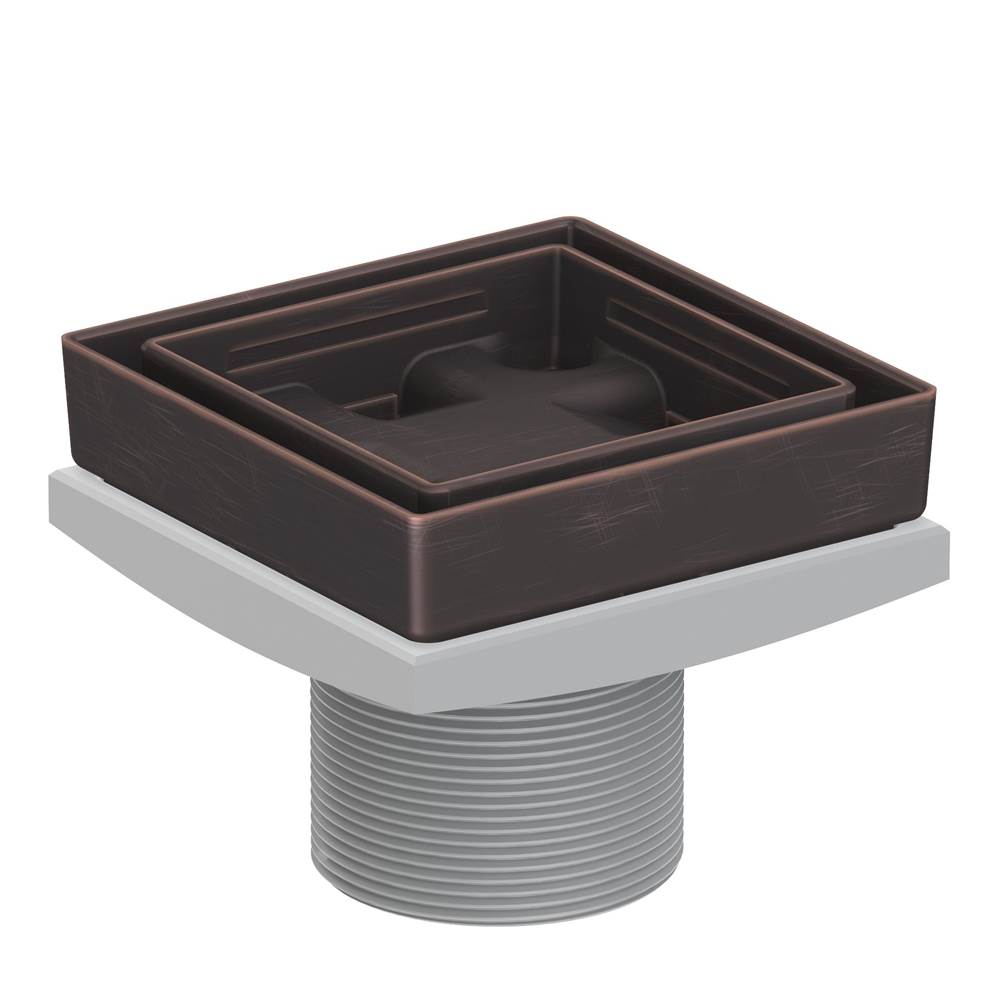 Newport Brass - 4'' Tile In Drain Throat - Venetian Bronze