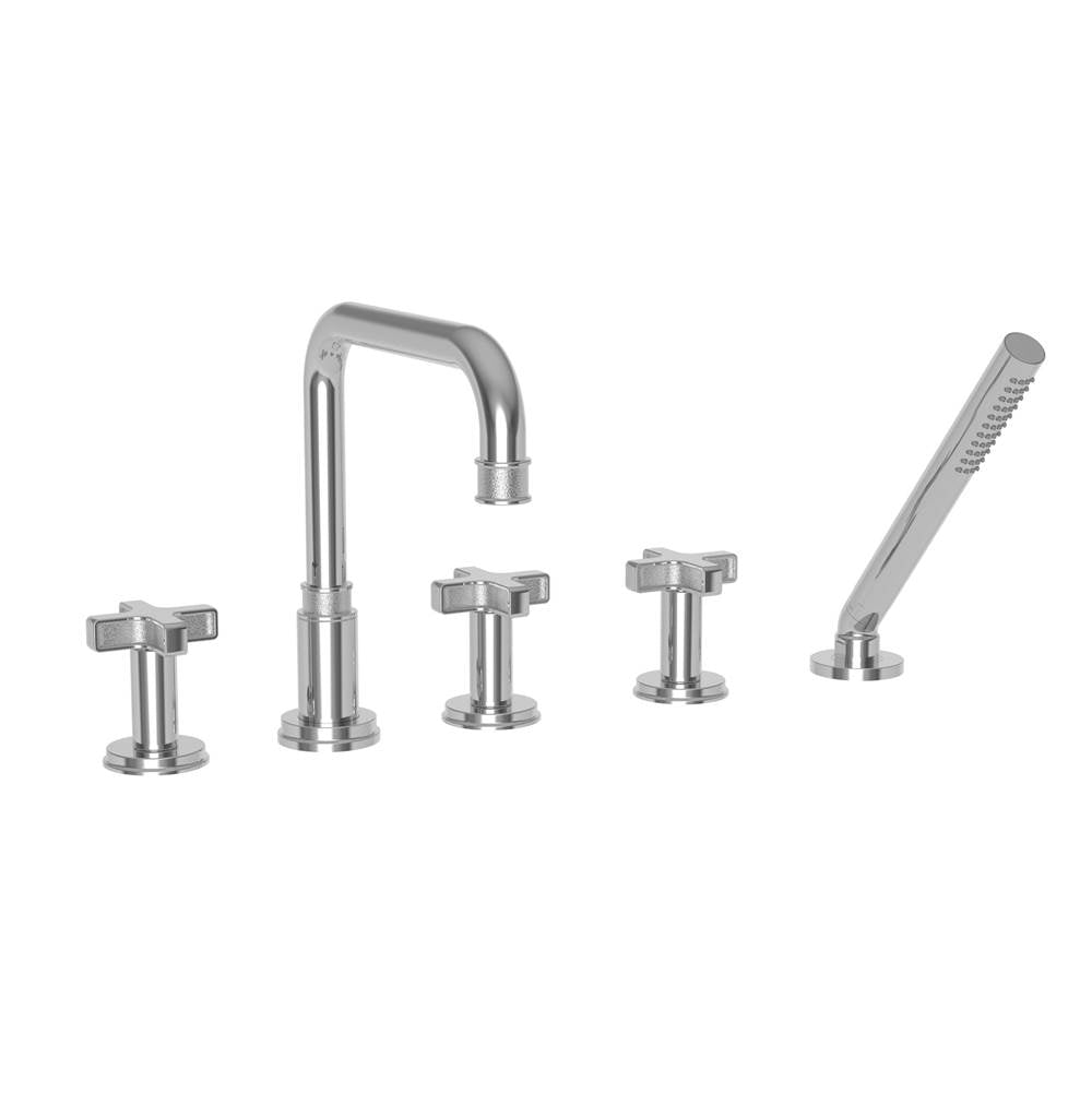 Newport Brass - Griffey Roman Tub Faucet with Hand Shower - Polished Chrome