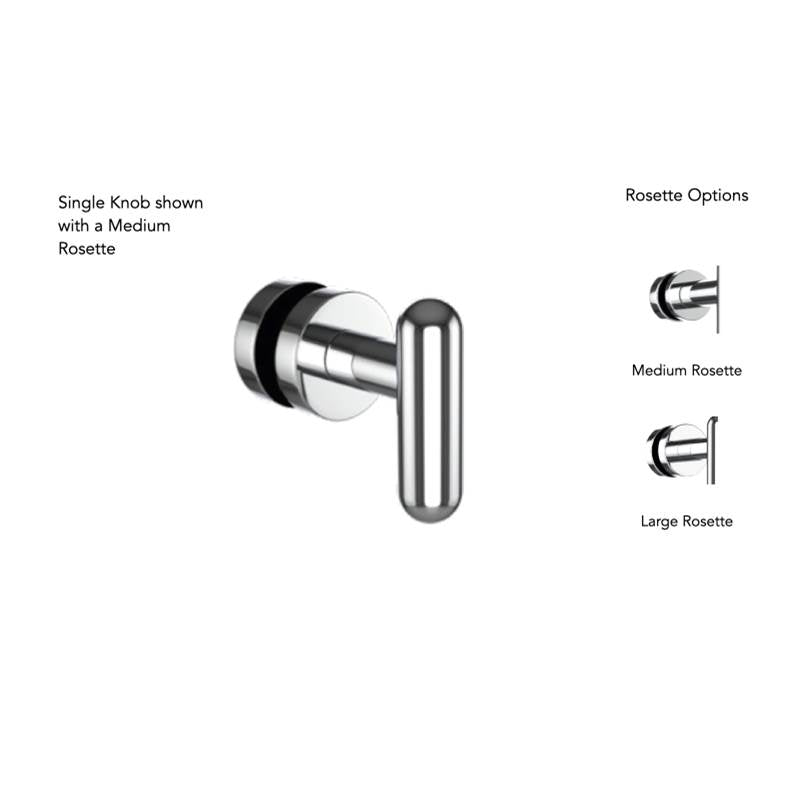 Neelnox - Collection Aire Double Knob Large Rosette Finish: Matte White - Matte White
