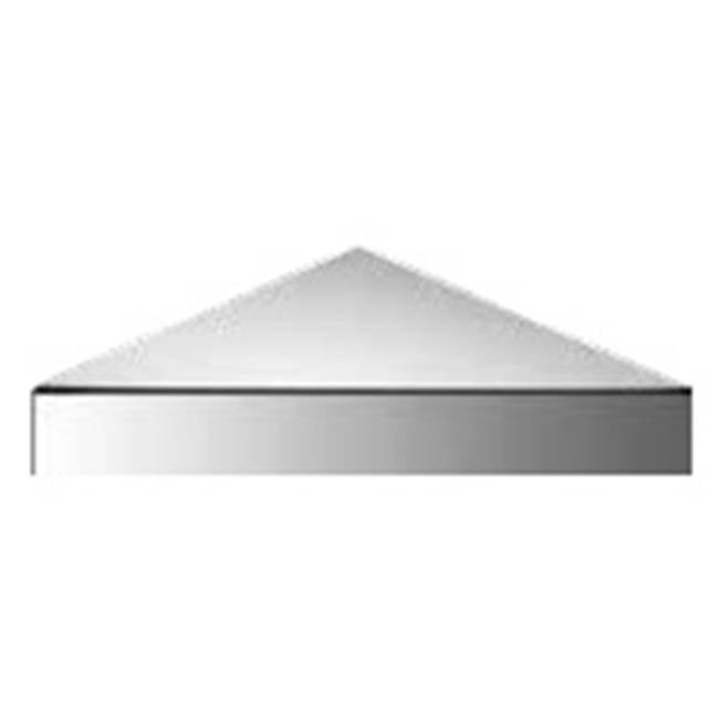 Neelnox - Series 300 Corner Shelf Size 9 x 9 x 1 1/4 inch Finish: Polished Rose Gold - Polished Rose Gold
