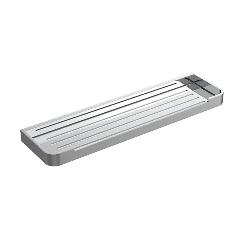 Neelnox - Series 550 Shower Shelf Size 18 x 4.9 x 1.2 inch Finish: Matte White - Matte White