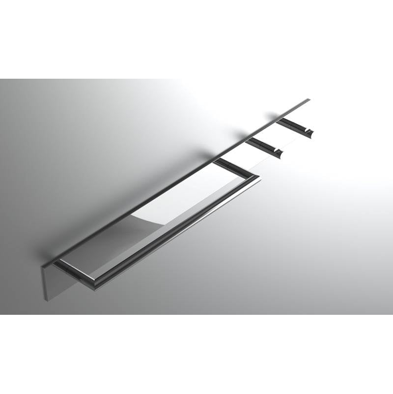 Neelnox - Collection Inspire Towel Bar With Robe Hooks Finish: Matte White - Matte White