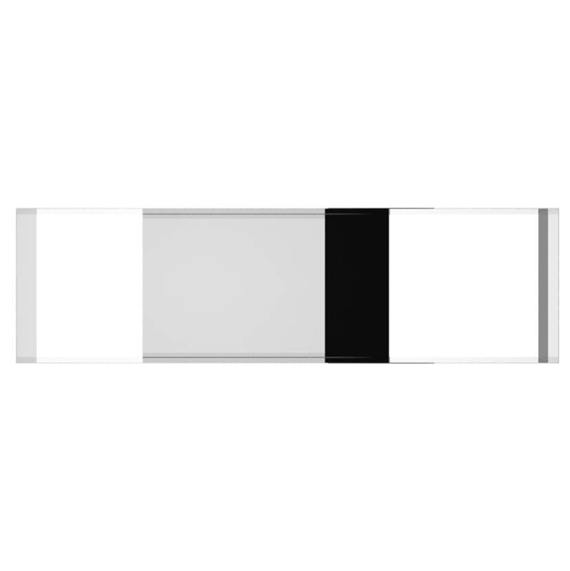 Neelnox - Series 400 Shadow Box Size 42 x 12 x 4 3/4 inch Finish: Matte White - Matte White