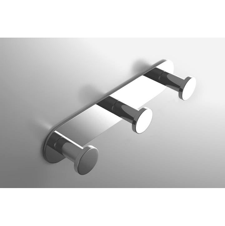 Neelnox - Collection Form Robe Hook Triple Finish: Matte White - Matte White