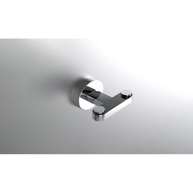 Neelnox - Collection Hugo Robe Hook Double Finish: Matte White - Matte White