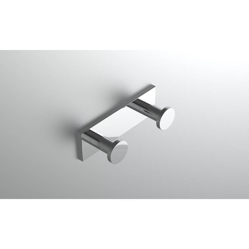 Neelnox - Collection Navigator Robe Hook Double Finish: Matte White - Matte White