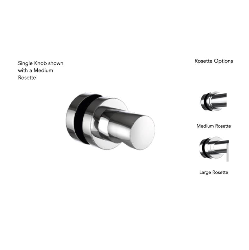 Neelnox - Collection BEAUMONT Single Knob Medium Rosette Finish: Matte White - Matte White