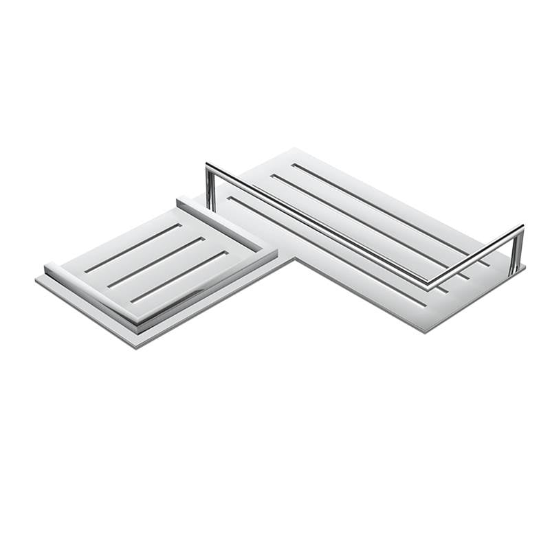 Neelnox - Series 550 Shower Shelf Size 9.6 x 10.7 x 1.7 inch Finish: Matte White - Matte White