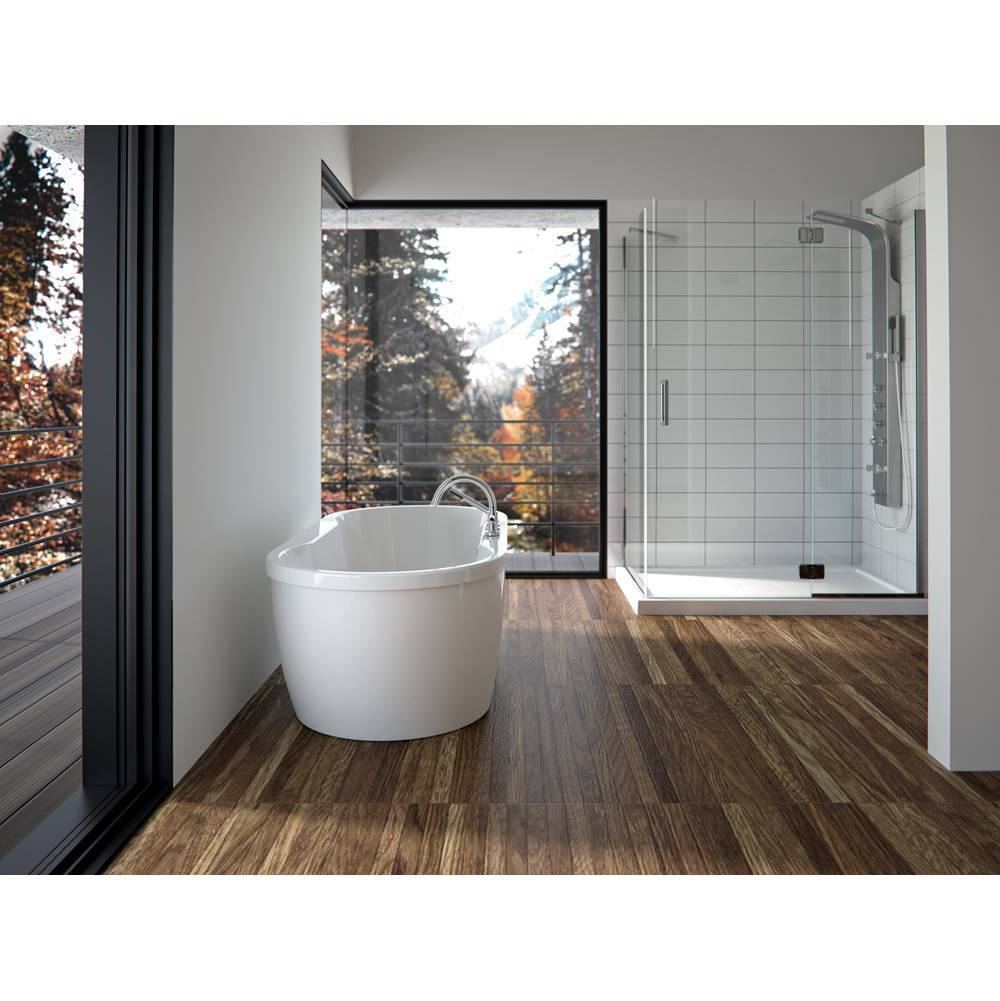 Neptune Rouge - Freestanding Two Piece BERLIN 32x60, Rouge-Air, White - White