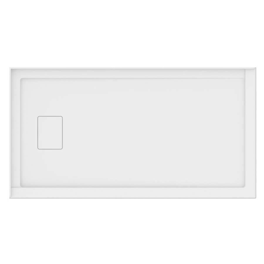 Neptune Rouge - ROUGE shower base 32X60, Left Drain, with tiling flange 2 sides left corner, 60'' Opening, White - White