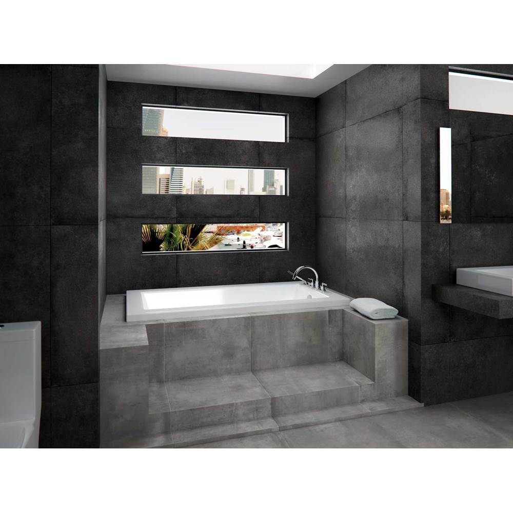 Neptune Rouge - Impact Bathtub 34X66, Mass-Air, Chrome Drain, White - White