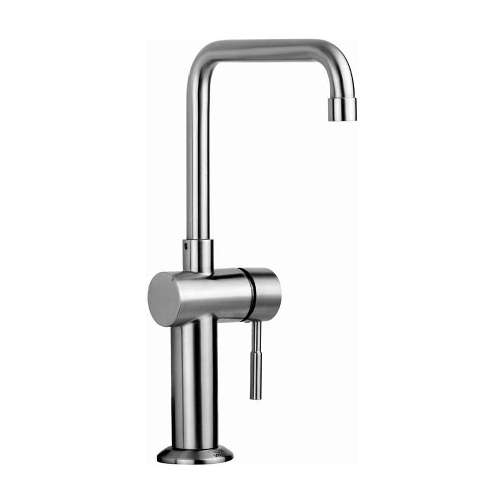 Outdoor Shower - Hot & Cold Faucet - ''Marathon'' Lever Handle - 90-Degree Spout - Satin - Satin