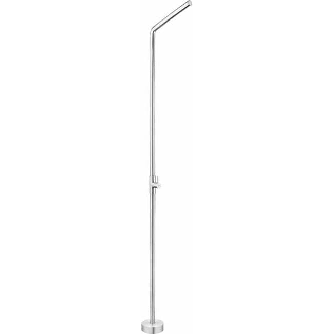 Outdoor Shower - Free Standing Single Supply Shower - Lever Handle Valve - 316 Stainless Steel - Satin