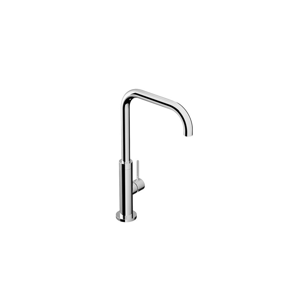 Outdoor Shower - 'Waterline'' Hot & Cold Single Handle Faucet with Swivel Spout (single hole installation) - Mirror