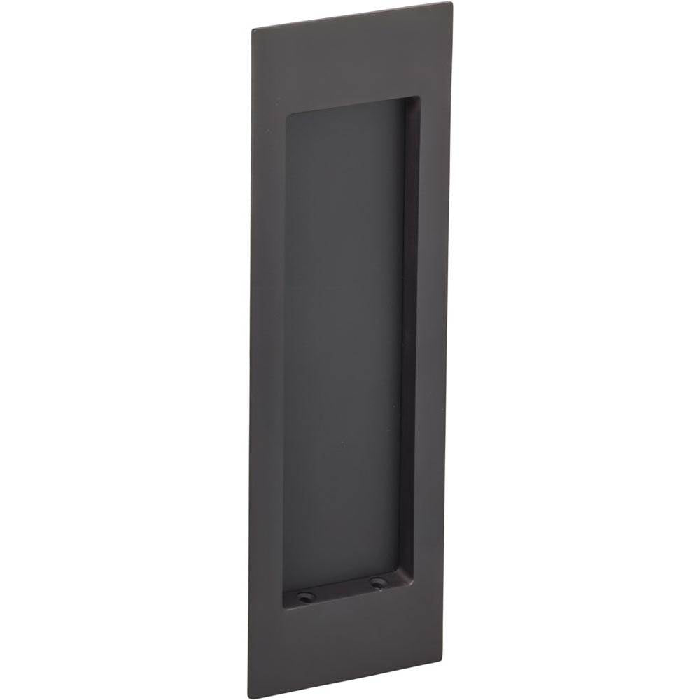 OMNIA - Flushcup, Modern Large Rectangle 7 X 2 9/32 US10B - Black, Oil Rubbed - Lacquered