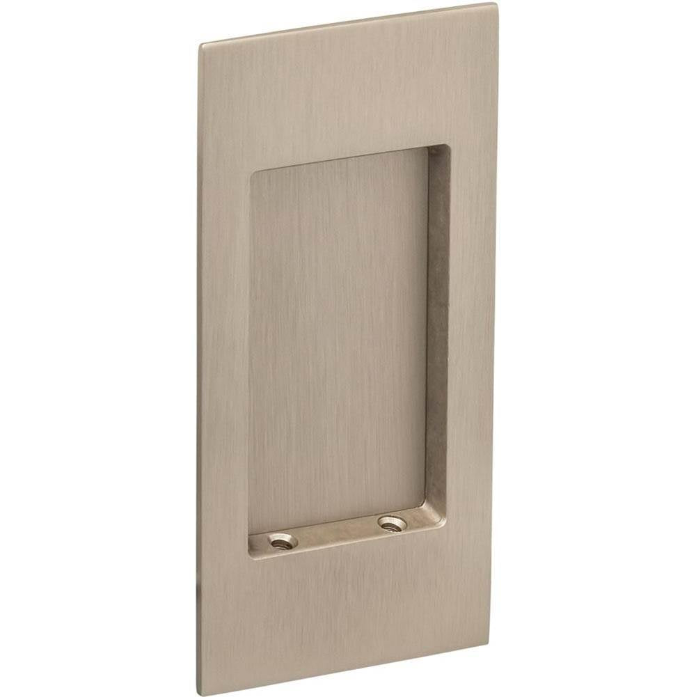 OMNIA - Flushcup, Modern Small Rectangle 4.5 X 2 9/32 US15 - Satin Nickel