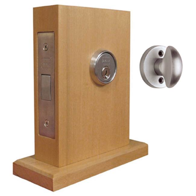 OMNIA - Mortise Deadlock Set ''Ac'' Sb - Lacquered Shaded Bronze