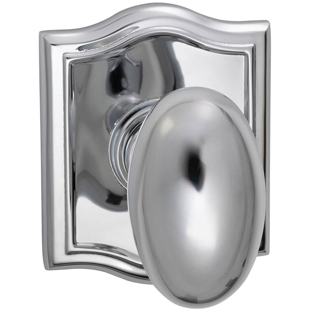OMNIA - Egg.Kn,Arch Rose,Priv. US26 - Polished Chrome Plated