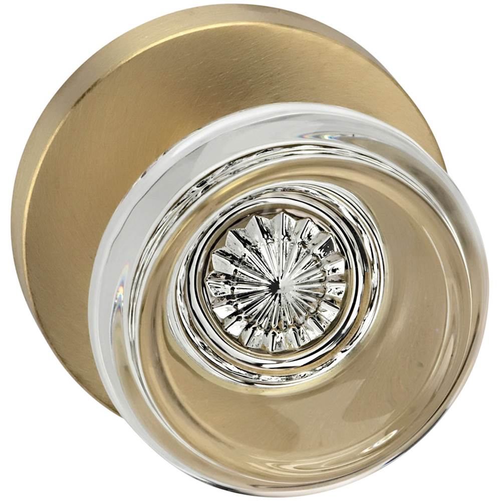 OMNIA - Glass.Kn,Mod.Rose,Priv. US5 - Lacquered Antique Brass