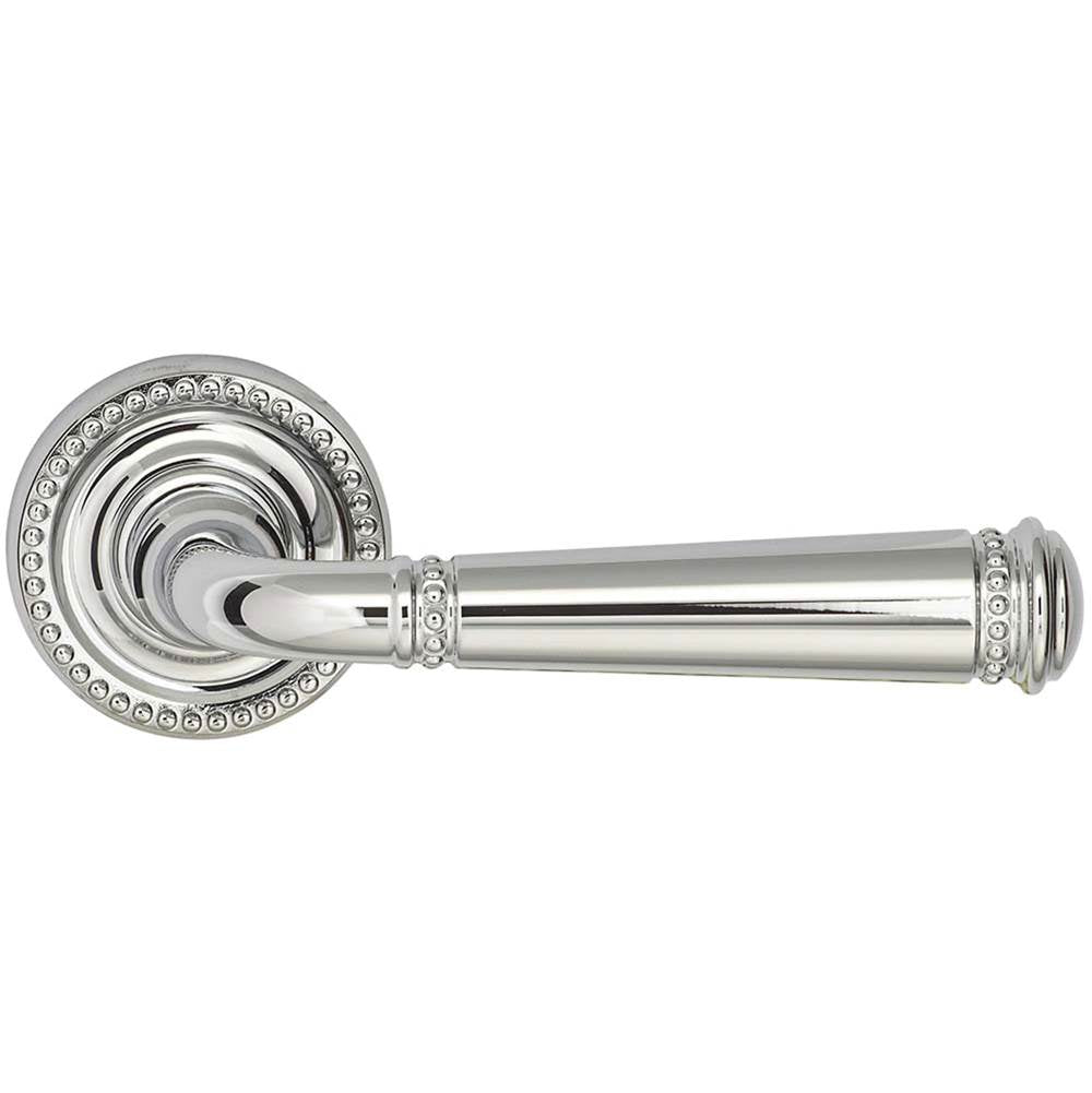 OMNIA - Beaded Lever 50 mm Rose Sd US26 - Polished Chrome Plated
