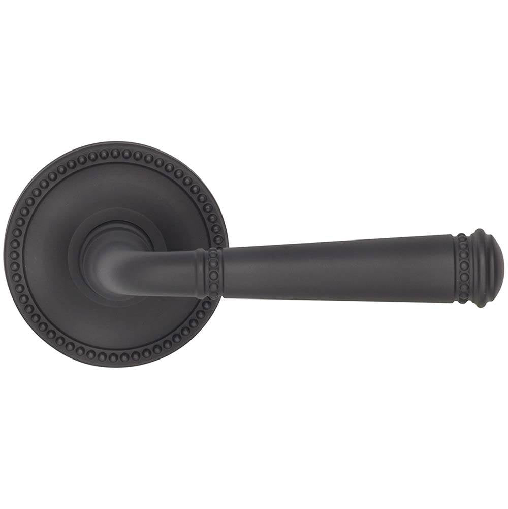 OMNIA - Beaded Lever 67 mm Rose Pr US10B - Lacquered Oil Rubbed Black
