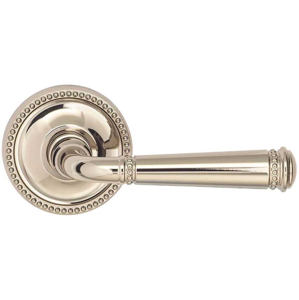 OMNIA - Beaded Lever 67 mm Rose Pa US14 - Lacquered Polished Nickel Plated
