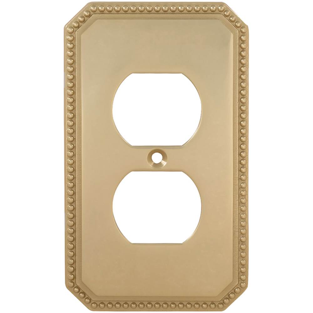 OMNIA - Receptacle Switchplate Sb - Lacquered Shaded Bronze