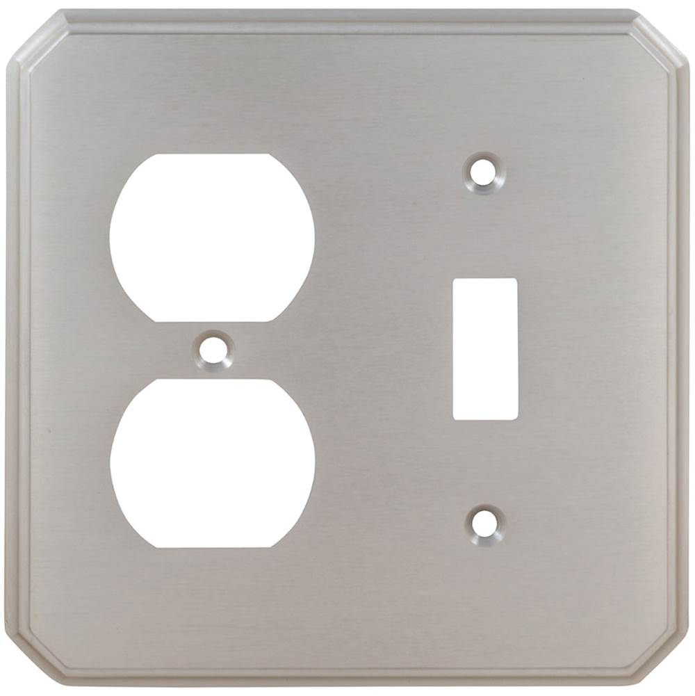 OMNIA - Combination Switchplate Sb - Lacquered Shaded Bronze