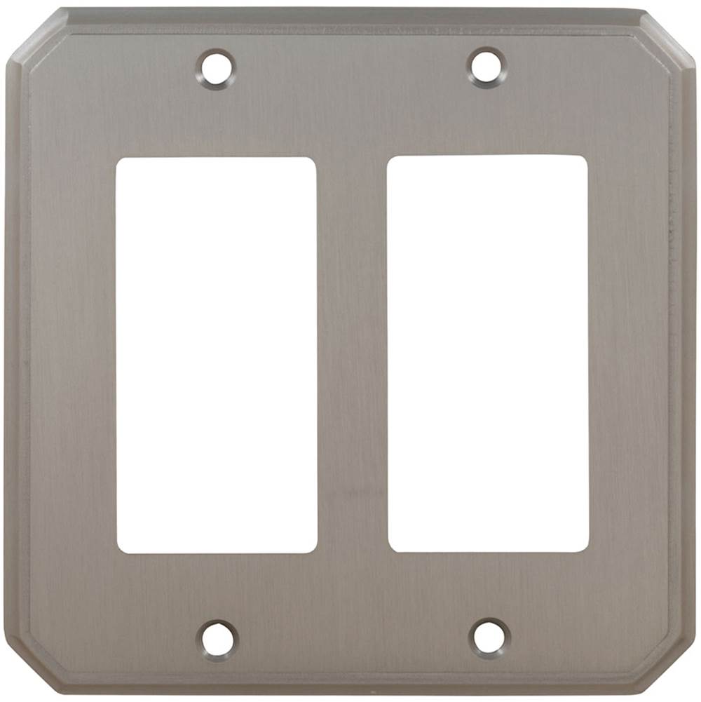 OMNIA - Switchplate Double Toggle Sb - Lacquered Shaded Bronze