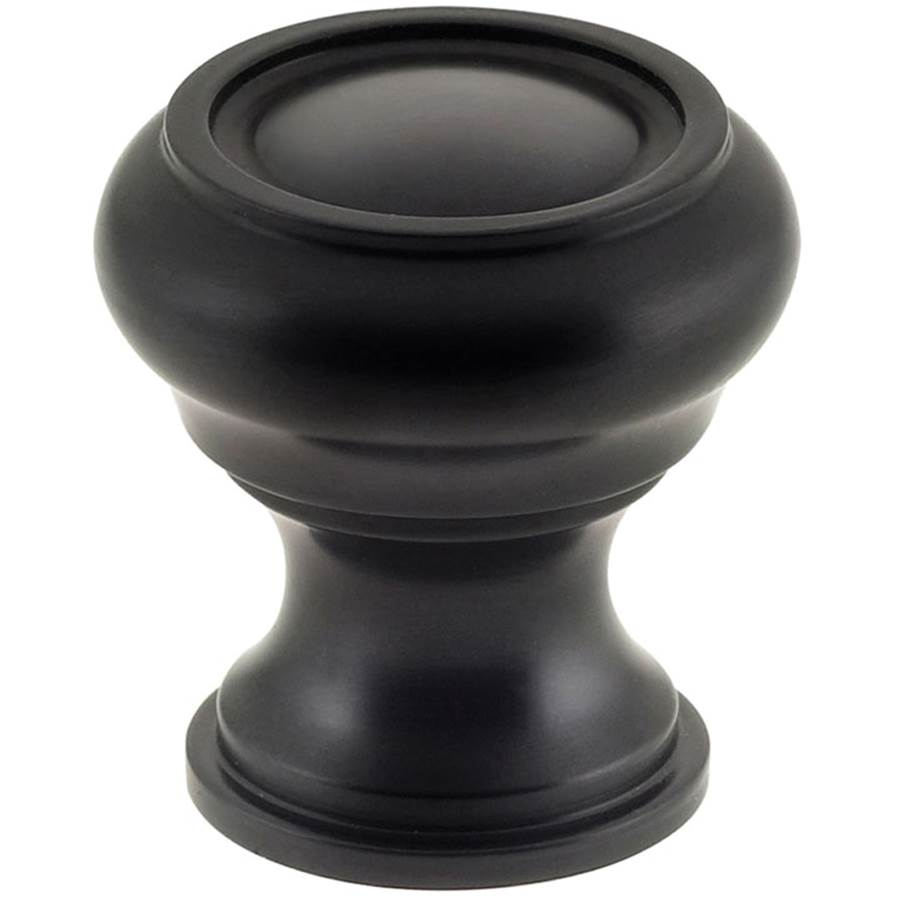 OMNIA - 1 1/4'' Dia Cabinet Knob US10B - Lacquered Oil Rubbed Black