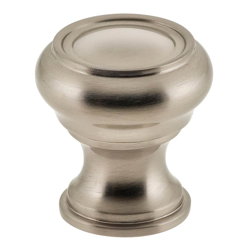 OMNIA - 1 1/2'' Dia Cabinet Knob US15 - Lacquered Satin Nickel Plated