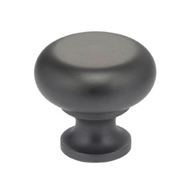 OMNIA - 1'' Dia. Cabinet Knob US10B - Lacquered Oil Rubbed Black