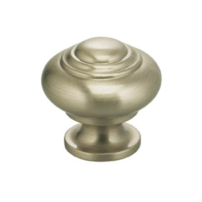 OMNIA - 1'' Dia. Cabinet Knob US15 - Lacquered Satin Nickel Plated
