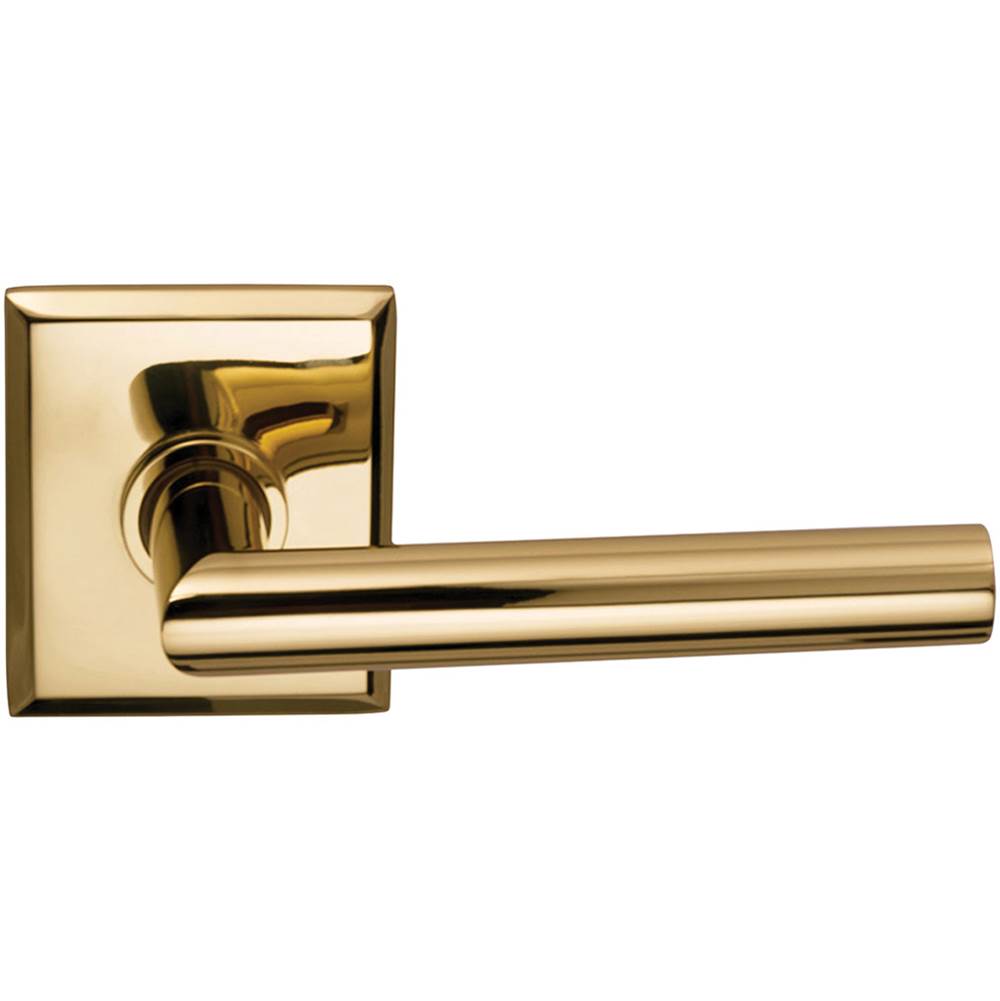 OMNIA - Mod.Lvr,Rect.Rose,Priv. US3 - Lacquered Polished Brass