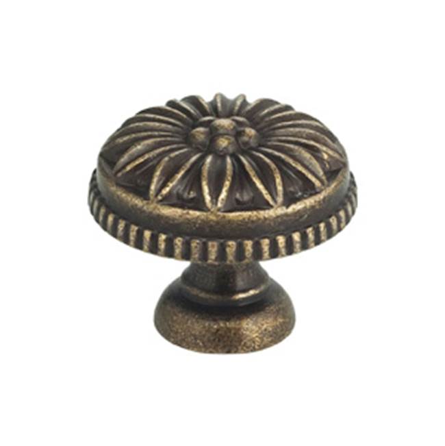 OMNIA - 1'' Dia. Cabinet Knob Sb - Lacquered Shaded Bronze