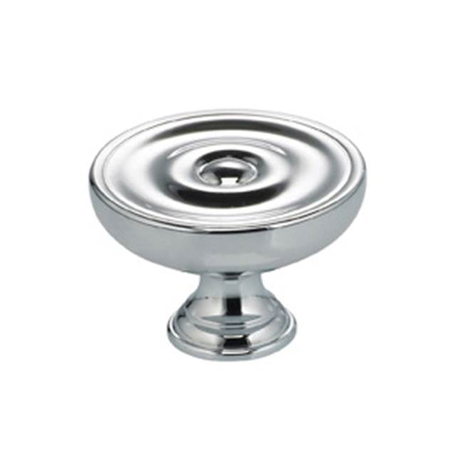 OMNIA - 1-3/16'' Dia. Cabinet Knob US26 - Polished Chrome Plated