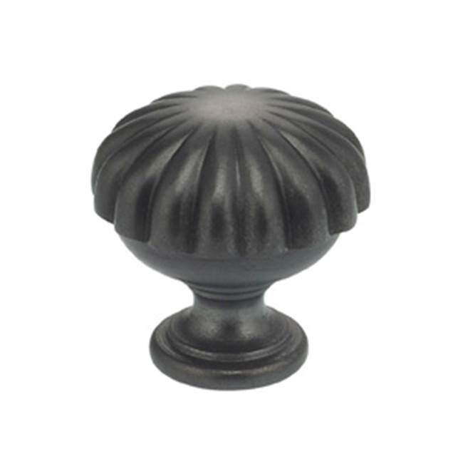 OMNIA - 1-3/8'' Dia. Cabinet Knob US10B - Lacquered Oil Rubbed Black