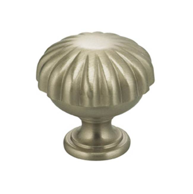 OMNIA - 1'' Dia. Cabinet Knob US15 - Lacquered Satin Nickel Plated