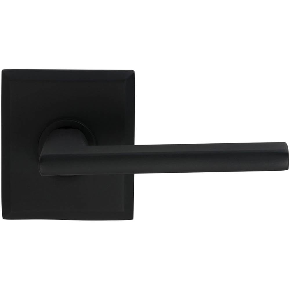 OMNIA - Wdg.Lvr,Rect.Rose,Lh Sd US10B - Lacquered Oil Rubbed Black