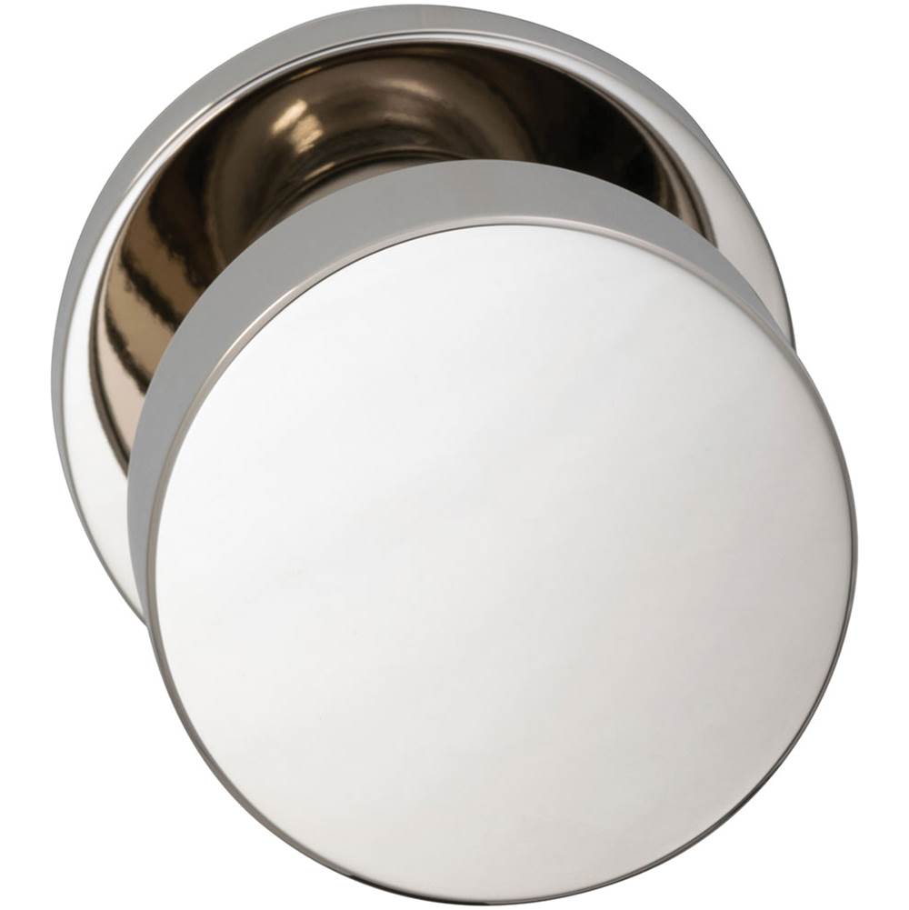 OMNIA - Puck Knob,Mod.Rose,Pass. US4A - Unlacquered Satin Brass