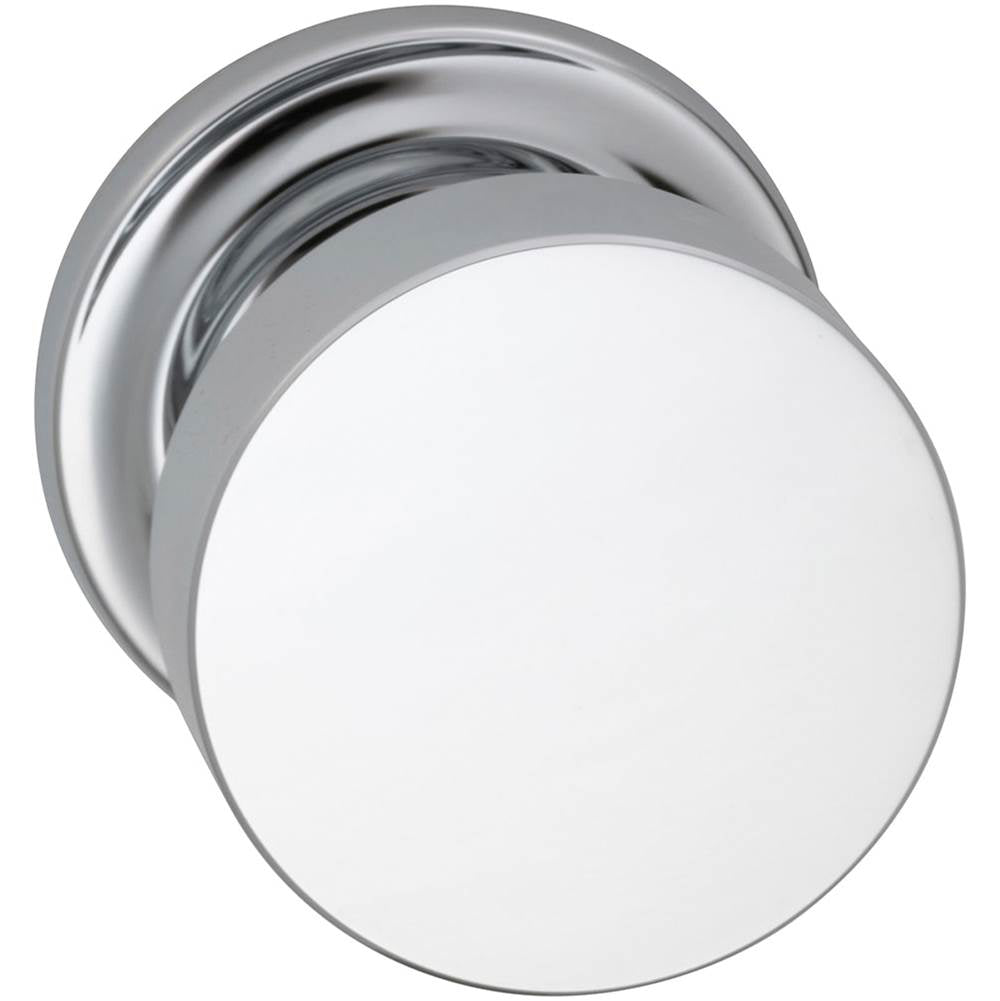 OMNIA - Puck Kn,Trad Rose,Pass. US26 - Polished Chrome Plated