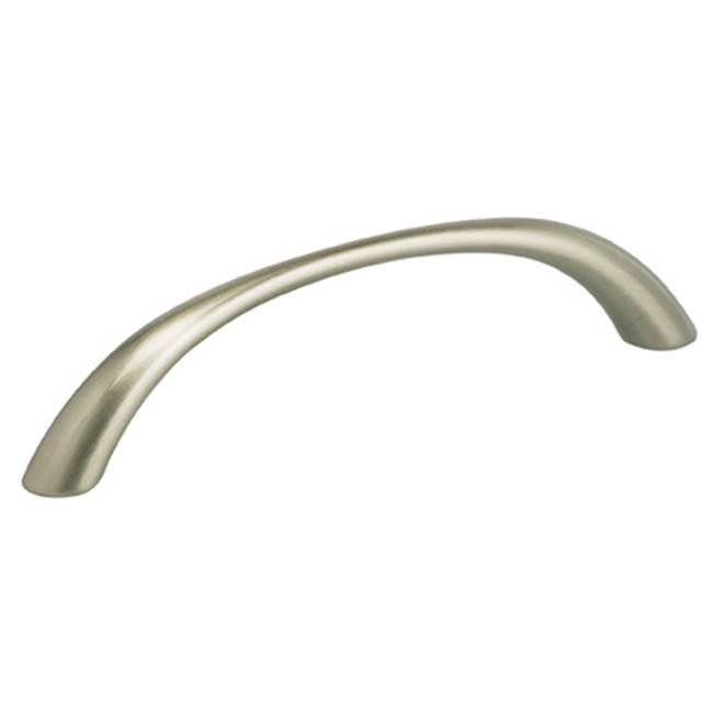 OMNIA - 3-3/4'' CC. Cabinet Pull US15 - Lacquered Satin Nickel Plated