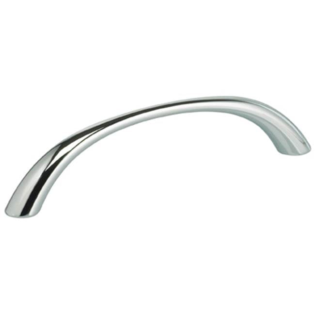 OMNIA - 3-3/4'' CC. Cabinet Pull US26 - Polished Chrome Plated