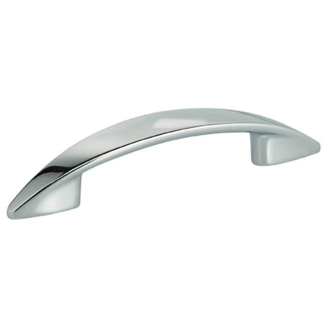 OMNIA - 3-1/2'' Cabinet Pull US26 - Polished Chrome Plated