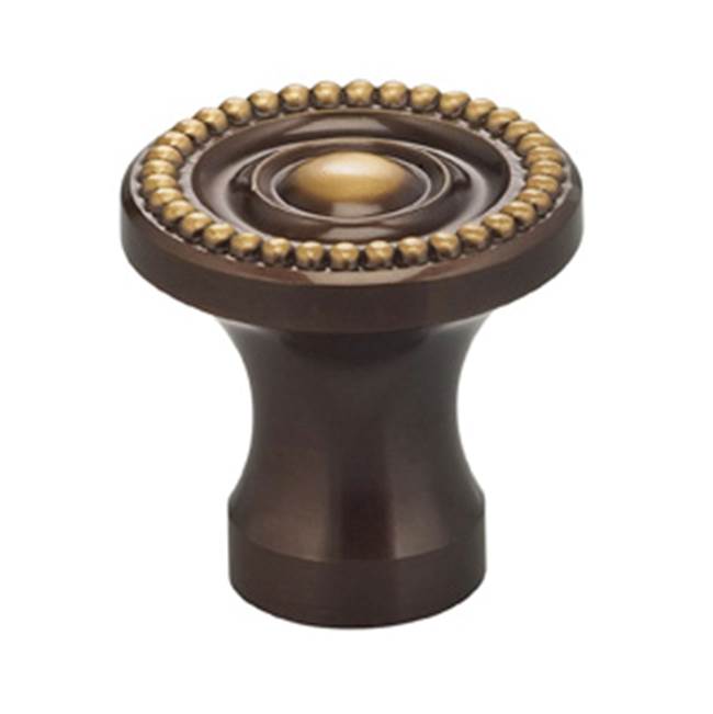 OMNIA - 1'' Dia. Cabinet Knob Sb - Lacquered Shaded Bronze