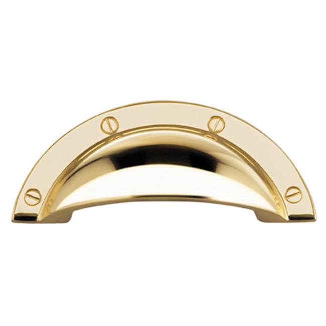 OMNIA - 2-1/2'' Cup Pull US3 - Lacquered Polished Brass