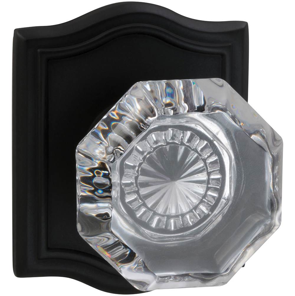 OMNIA - Glass.Kn,Arch Rose,Pass. US10B - Lacquered Oil Rubbed Black