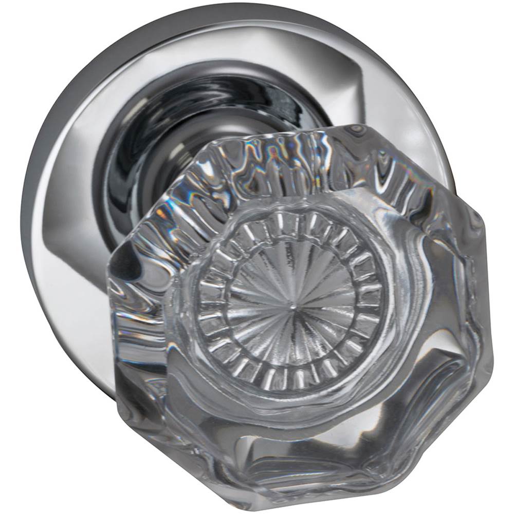 OMNIA - Glass.Kn,Mod.Rose, S.D. US26 - Polished Chrome Plated