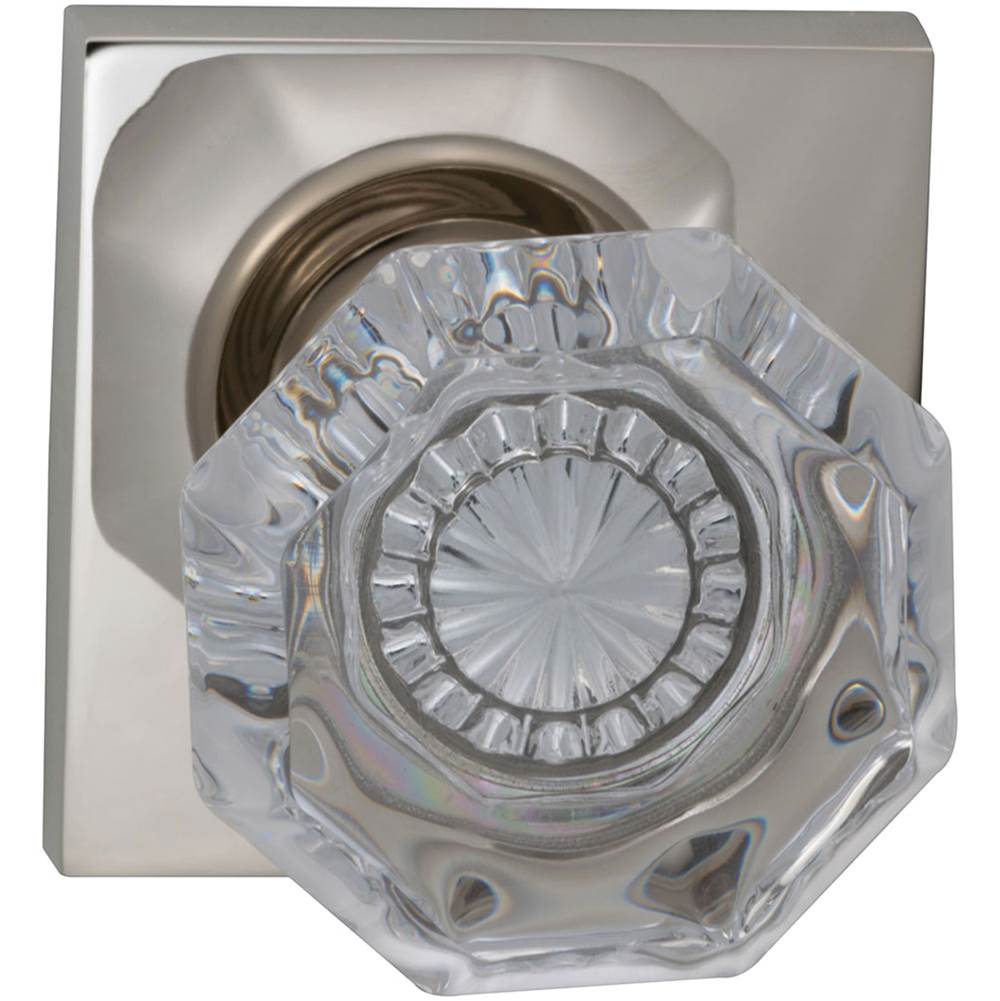 OMNIA - Glass.Kn,Sq.Rose,Priv. US5 - Lacquered Antique Brass