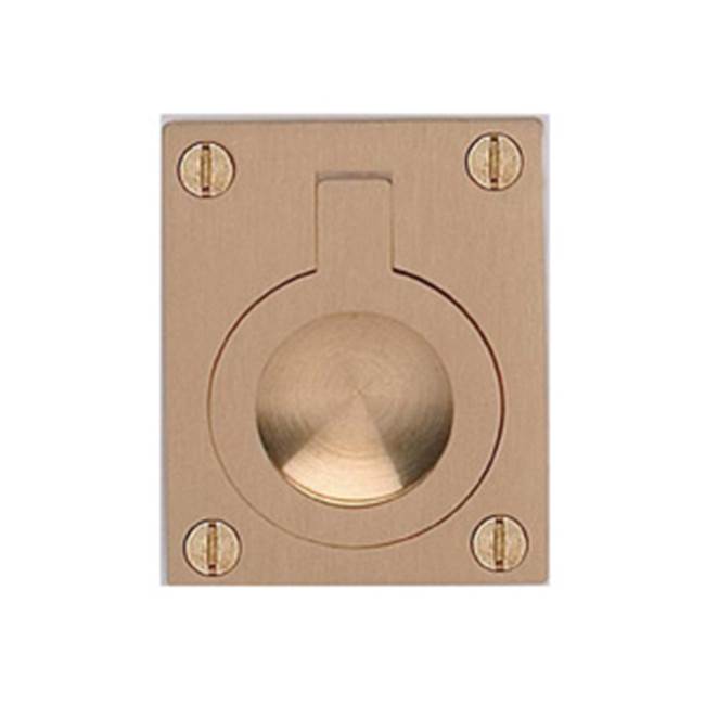 OMNIA - 2-3/8'' Drop Ring US4 - Lacquered Satin Brass